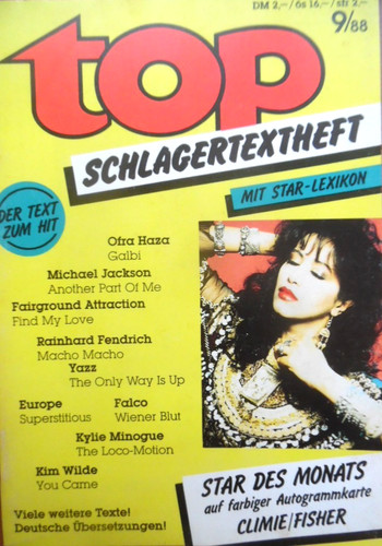 Top schlagertextheft 1988 - schlagertextheft,